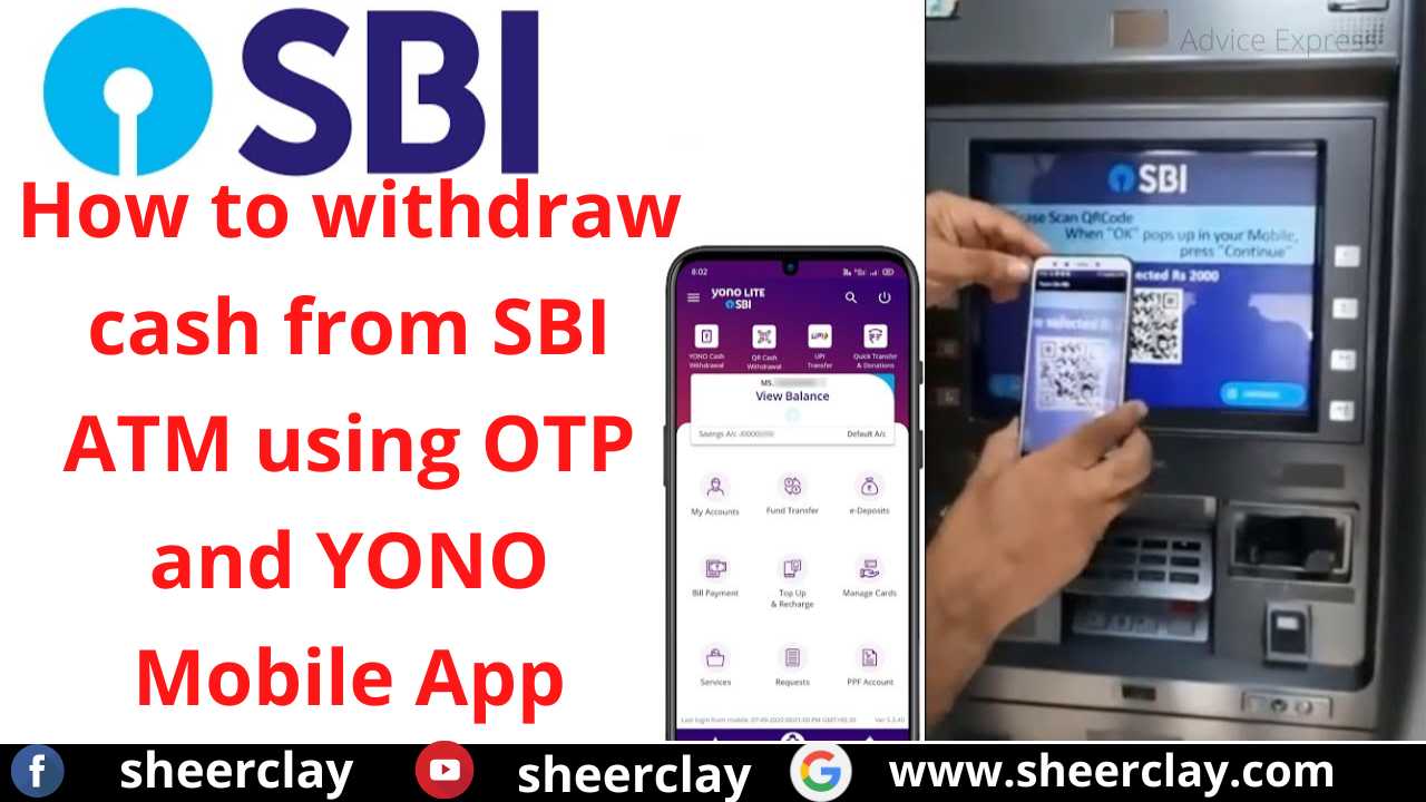 How to withdraw cash from SBI ATM using OTP and YONO Mobile App,OTP और