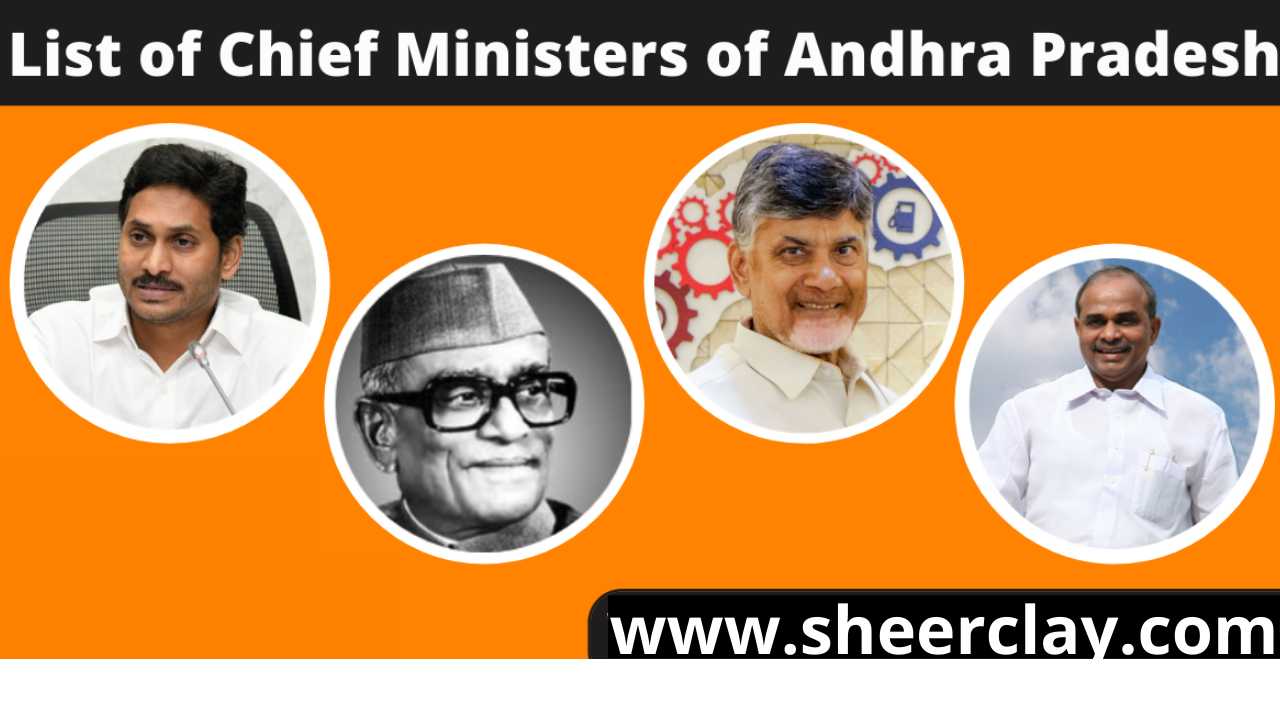 आंध्र प्रदेश के सभी मुख्यमंत्री और उनके कार्यकाल